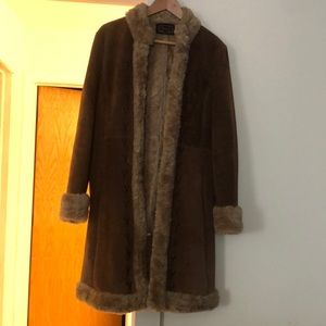 Guess leather and fur coat. Good conditions